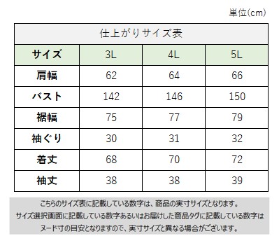 サイズチャート