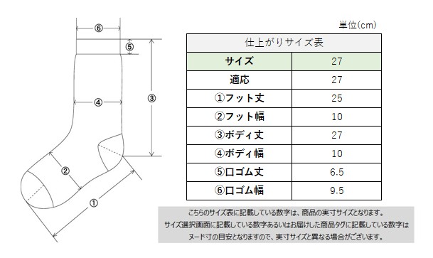 サイズチャート