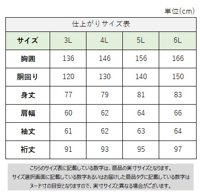 サイズチャート