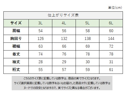 サイズチャート