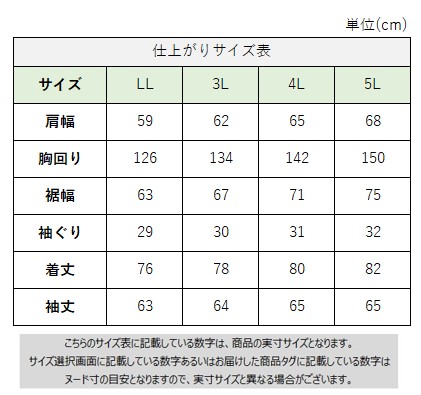 サイズチャート