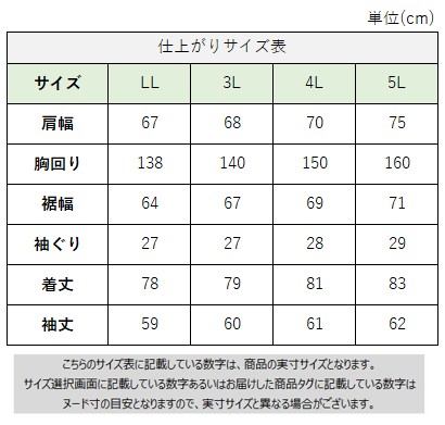 サイズチャート