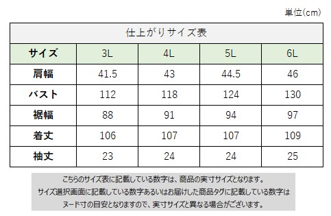 サイズチャート