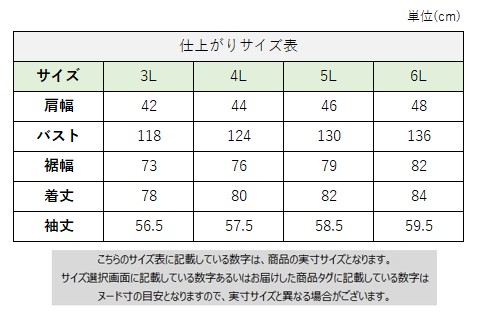 サイズチャート
