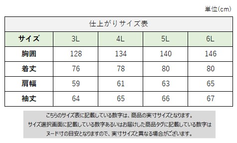 サイズチャート