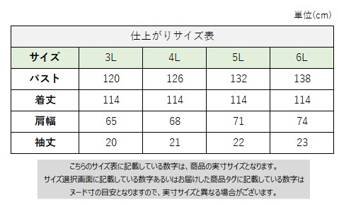 サイズチャート
