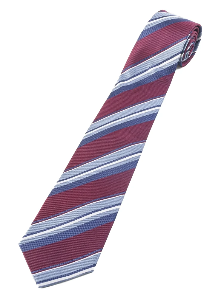 【FrancoRosati】シルク100％ストライプネクタイ幅8.5cm