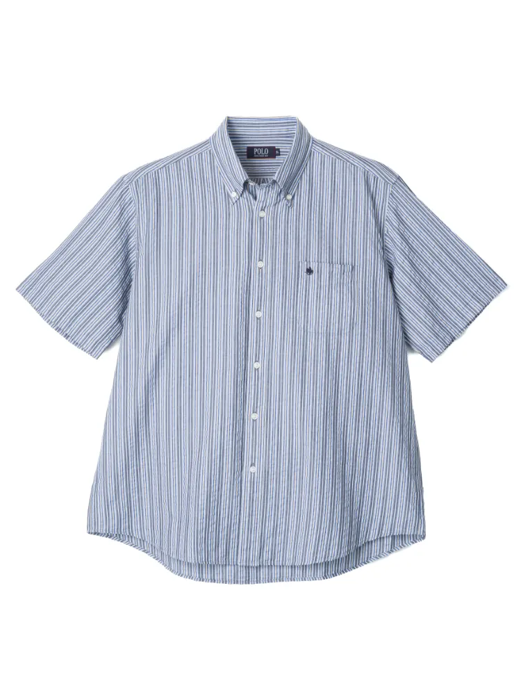 【POLOB.C.S(ポロ・ビーシーエス)】シアサッカーストライプ
