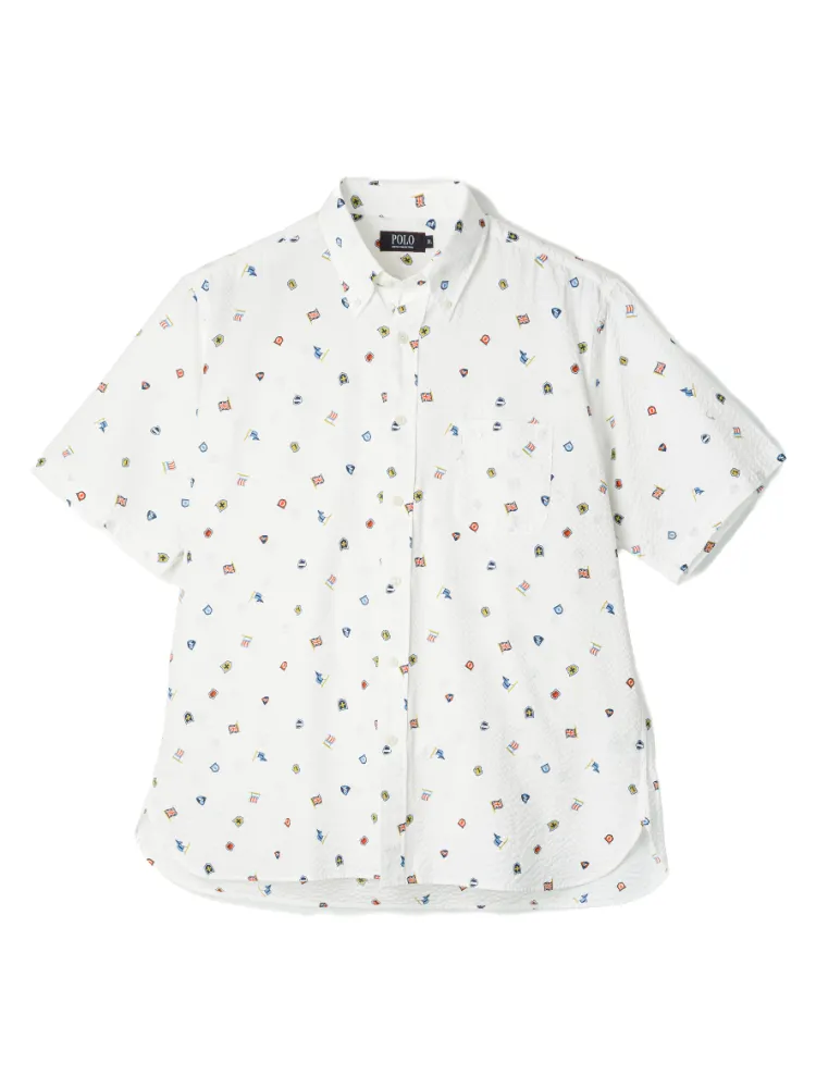 【POLOB.C.S(ポロ・ビーシーエス)】リップル小紋プリント