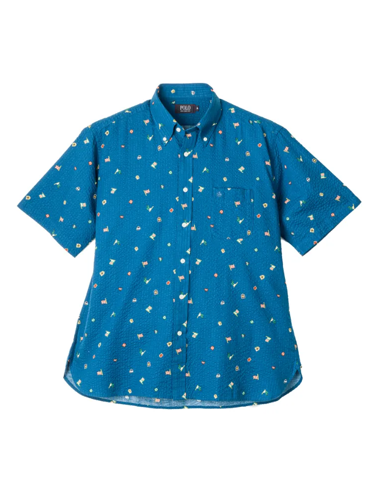 【POLOB.C.S(ポロ・ビーシーエス)】リップル小紋プリント