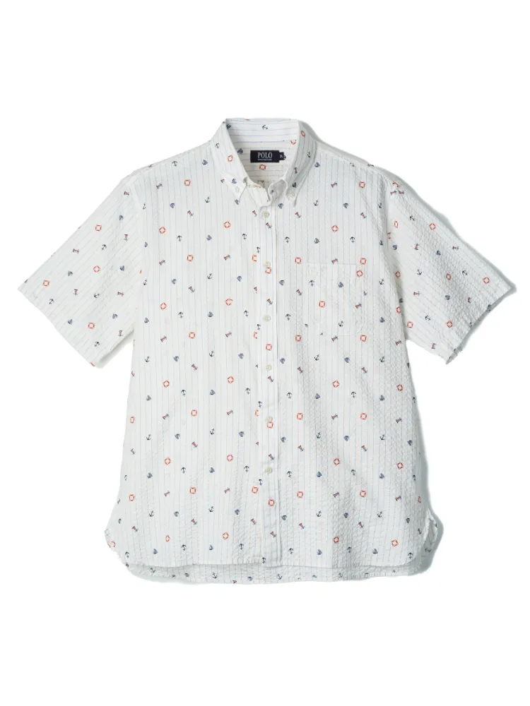 【POLOB.C.S(ポロ・ビーシーエス)】リップルマリンプリント