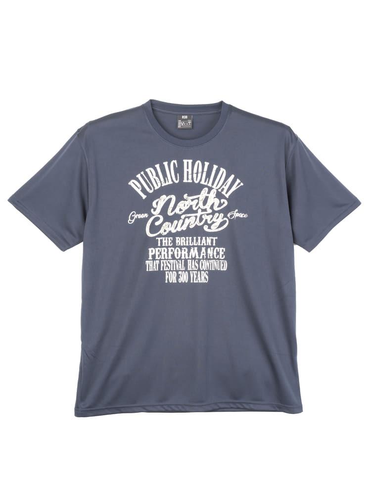 ドライメッシュ半袖プリントTシャツ（アメカジ）