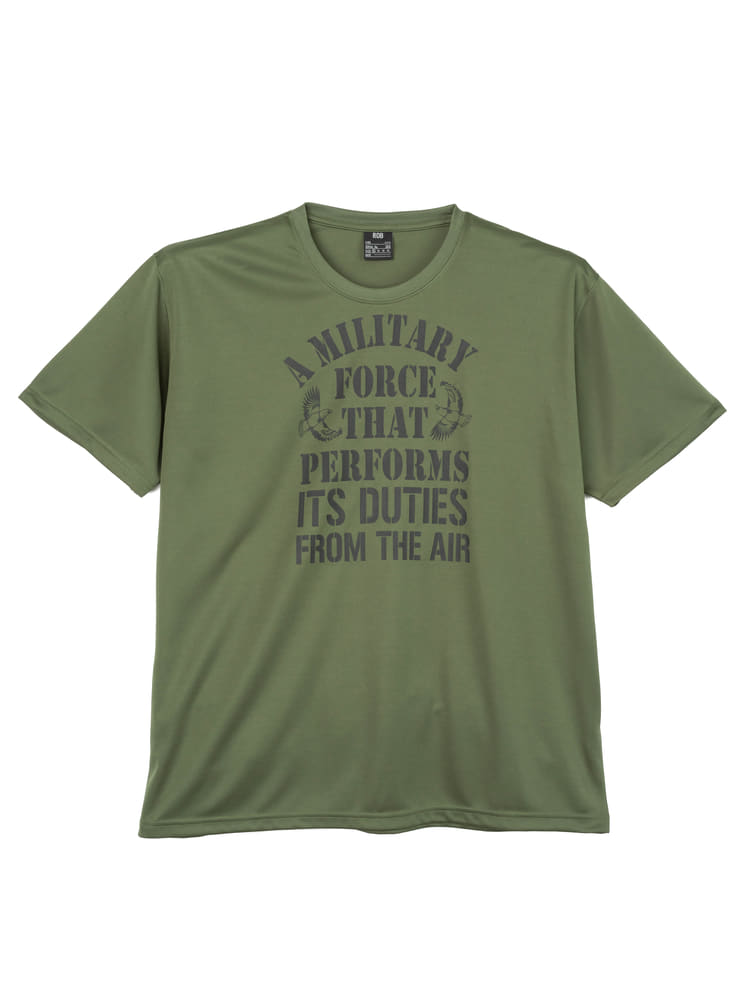 ドライメッシュ半袖プリントTシャツ（ミリタリー）