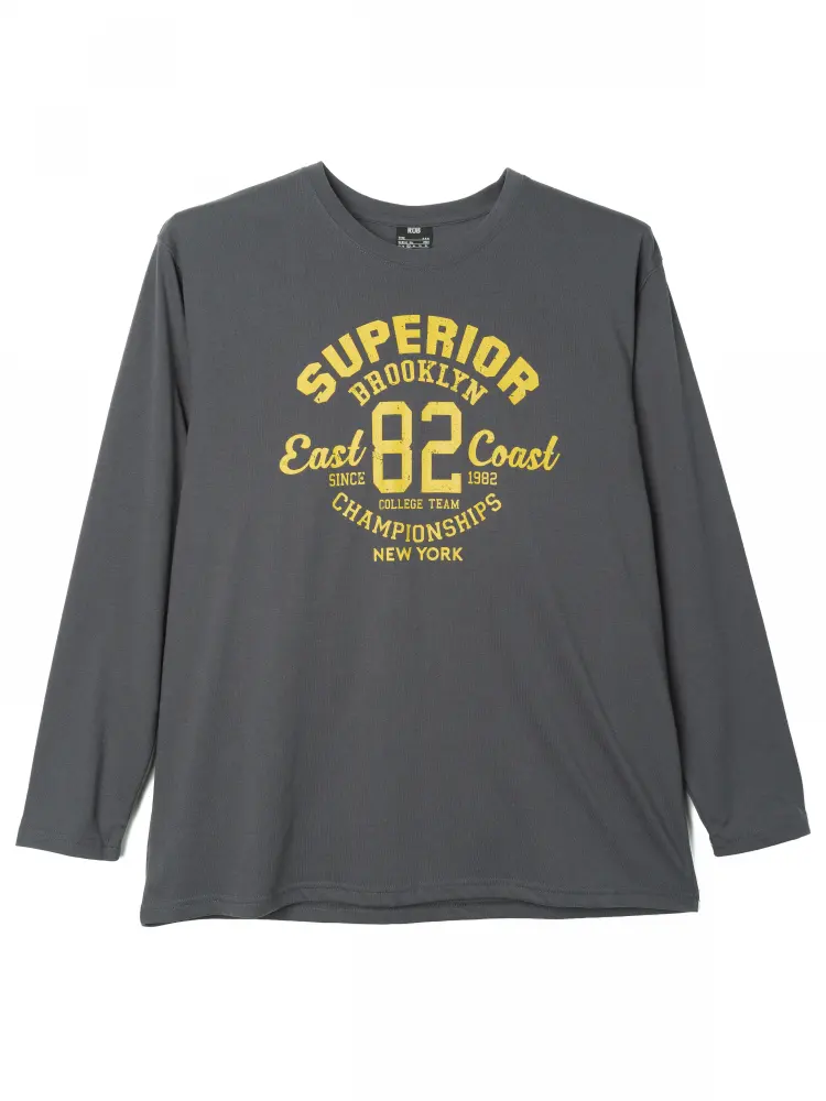 プリントロングＴシャツ（アメカジナンバー）大きいサイズ