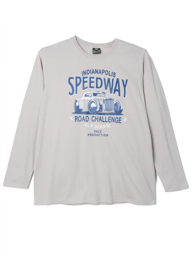 プリントロングＴシャツ（アメカジカー）大きいサイズ