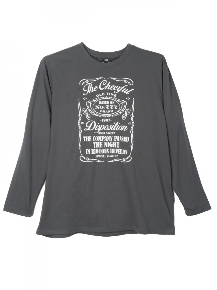 プリントロングＴシャツ（ロゴ）大きいサイズ