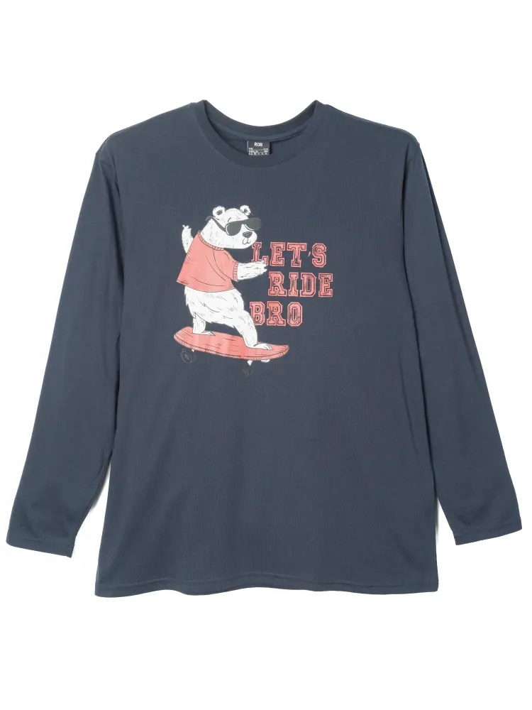 プリントロングＴシャツ（アニマルベアー）大きいサイズ