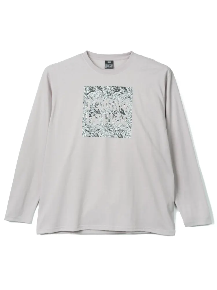 プリントロングＴシャツ（ペイズリー）大きいサイズ