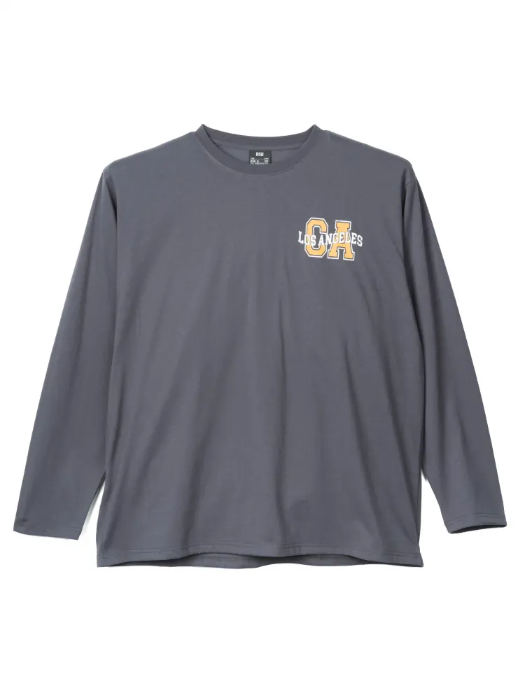 プリントロングＴシャツ（カレッジCA）大きいサイズ