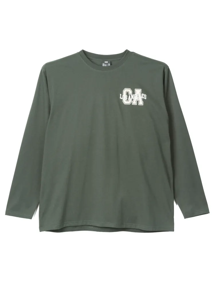 プリントロングＴシャツ（カレッジCA）大きいサイズ