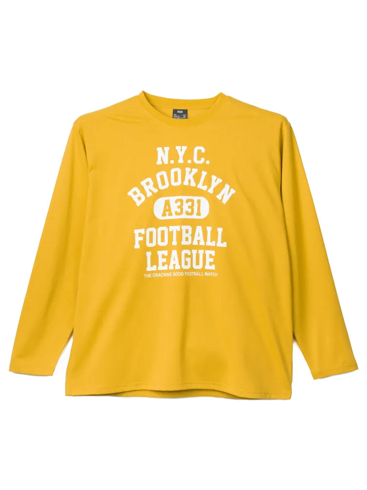 プリントロングＴシャツ（カレッジNY）大きいサイズ