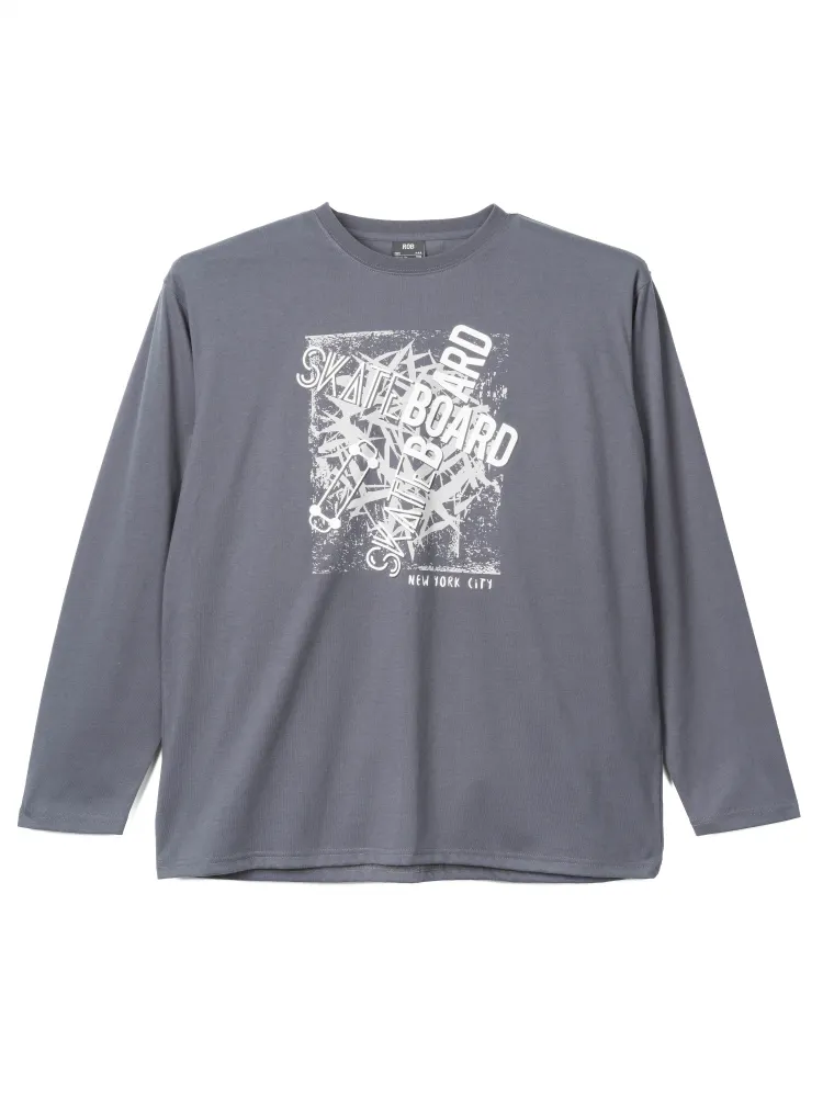 プリントロングＴシャツ（ボード）大きいサイズ