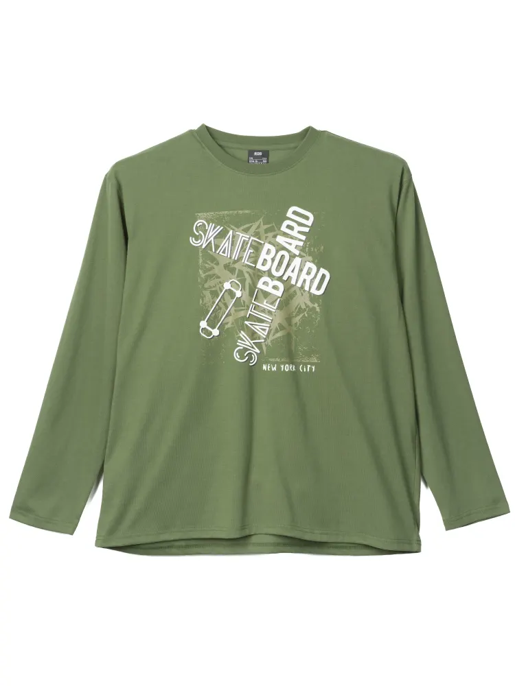 プリントロングＴシャツ（ボード）大きいサイズ