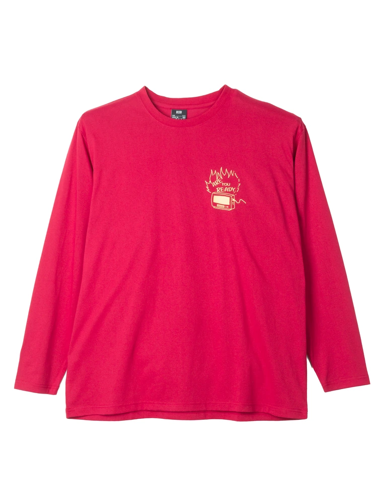 プリントロングＴシャツ（手書き）大きいサイズ