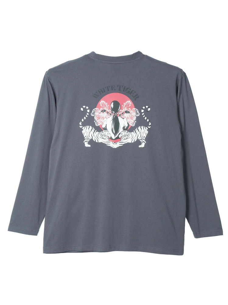 プリントロングＴシャツ（和柄）大きいサイズ