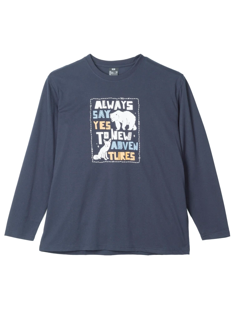 プリントロングＴシャツ（アニマル）大きいサイズ