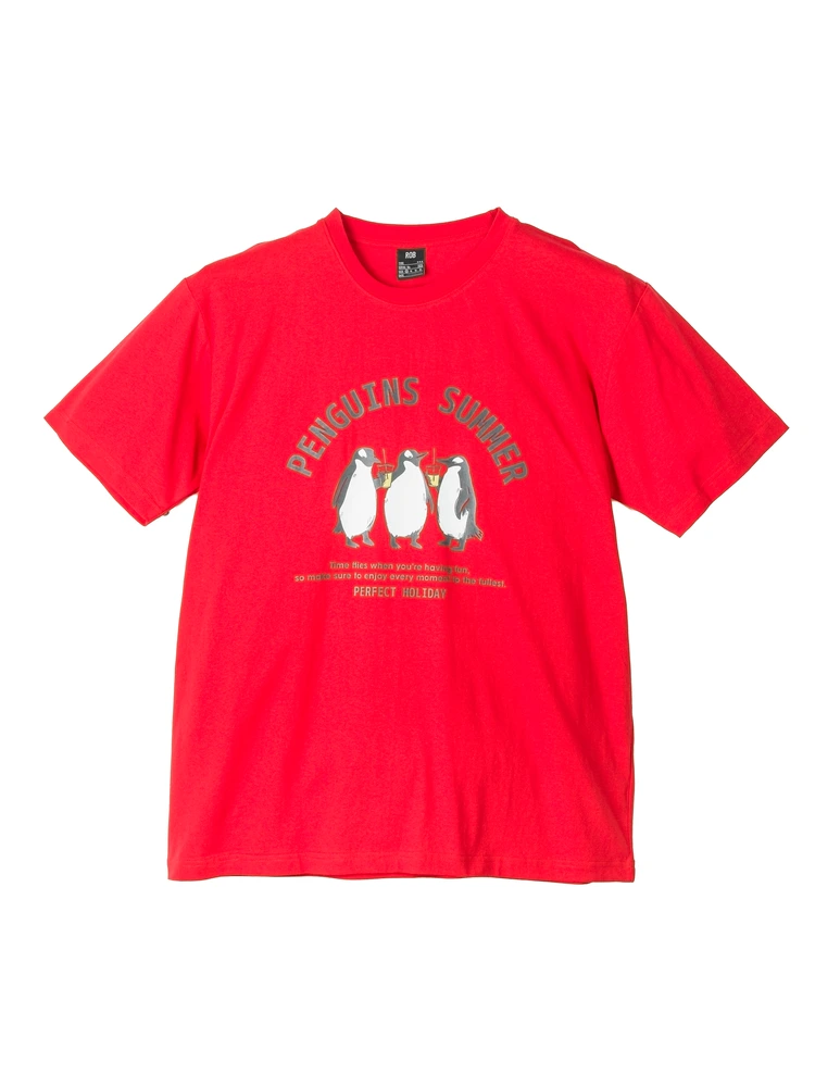 半袖プリントＴシャツ（ペンギン）大きいサイズ