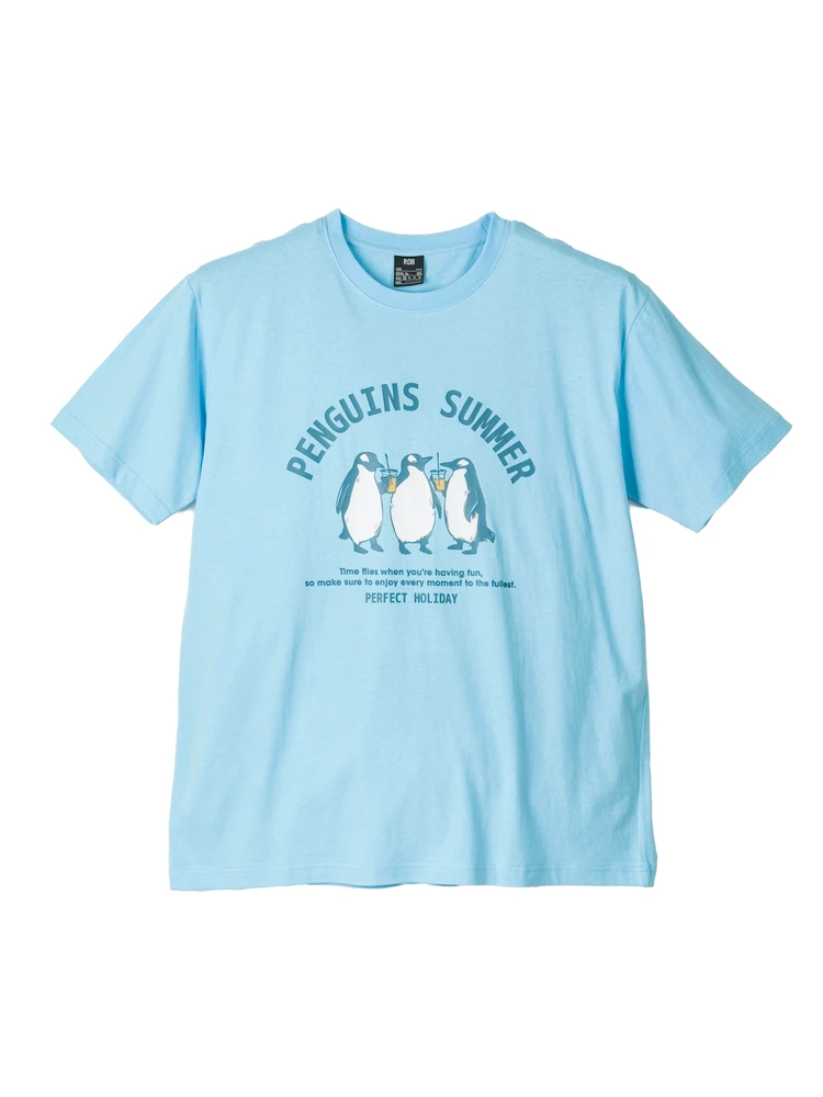 半袖プリントＴシャツ（ペンギン）大きいサイズ
