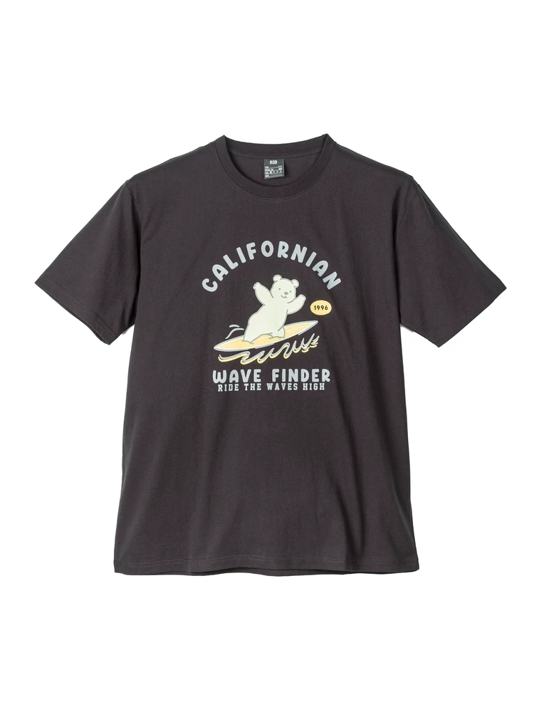 半袖プリントＴシャツ（サーフベア）大きいサイズ