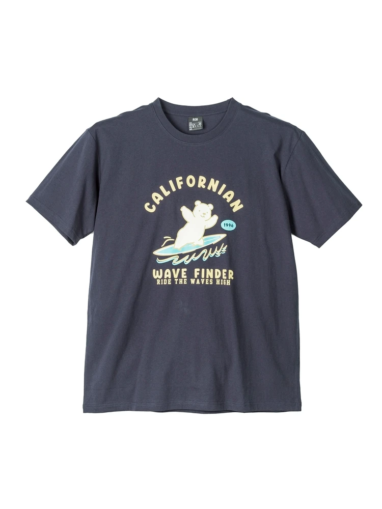 半袖プリントＴシャツ（サーフベア）大きいサイズ