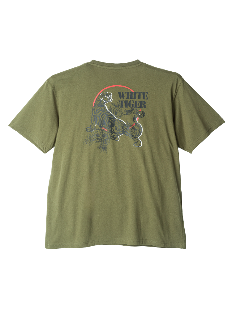 半袖プリントＴシャツ（ホワイトタイガー）