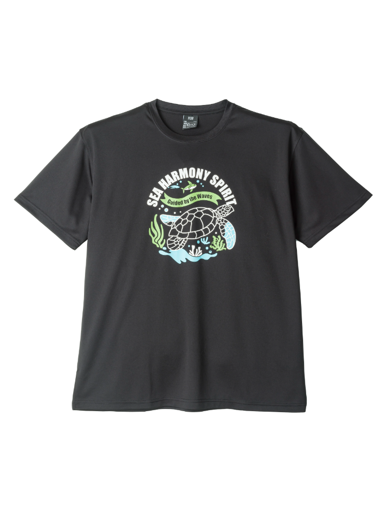 ドライメッシュ半袖プリントＴシャツ（タートル）