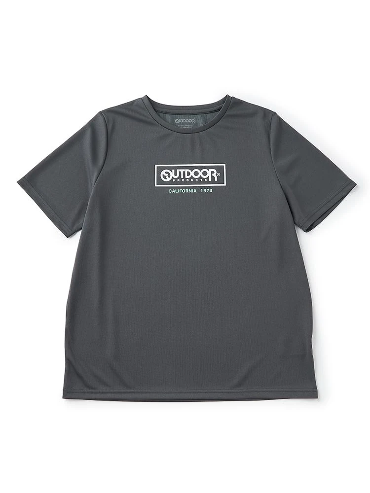 【OUTDOOR(アウトドア)】メッシュ胸ロゴTシャツ大きいサイズレディース