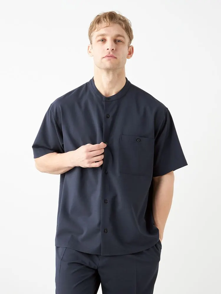 【EL.FOURBANWORKS】吸水速乾ストレッチオーバーシャツ大きいサイズ