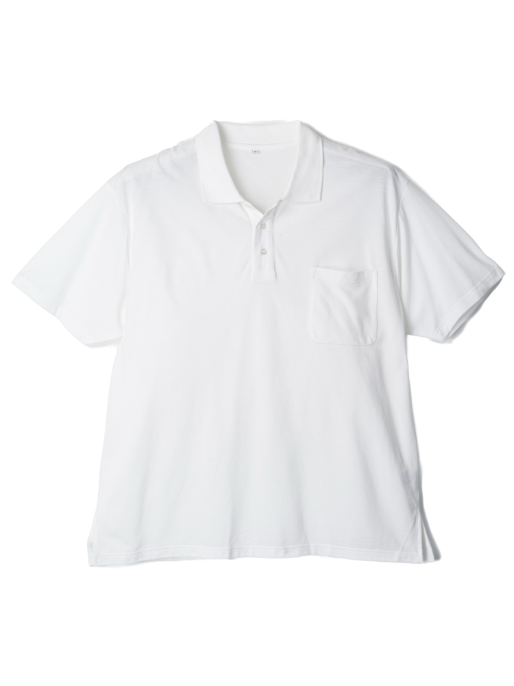 鹿の子半袖ポロシャツ