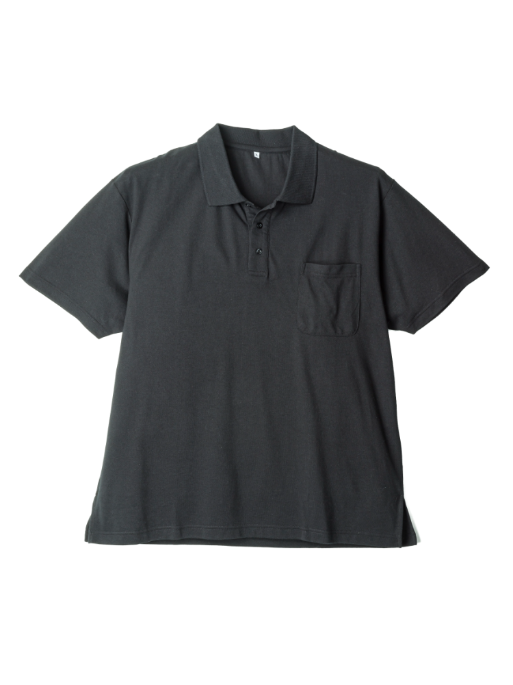 鹿の子半袖ポロシャツ