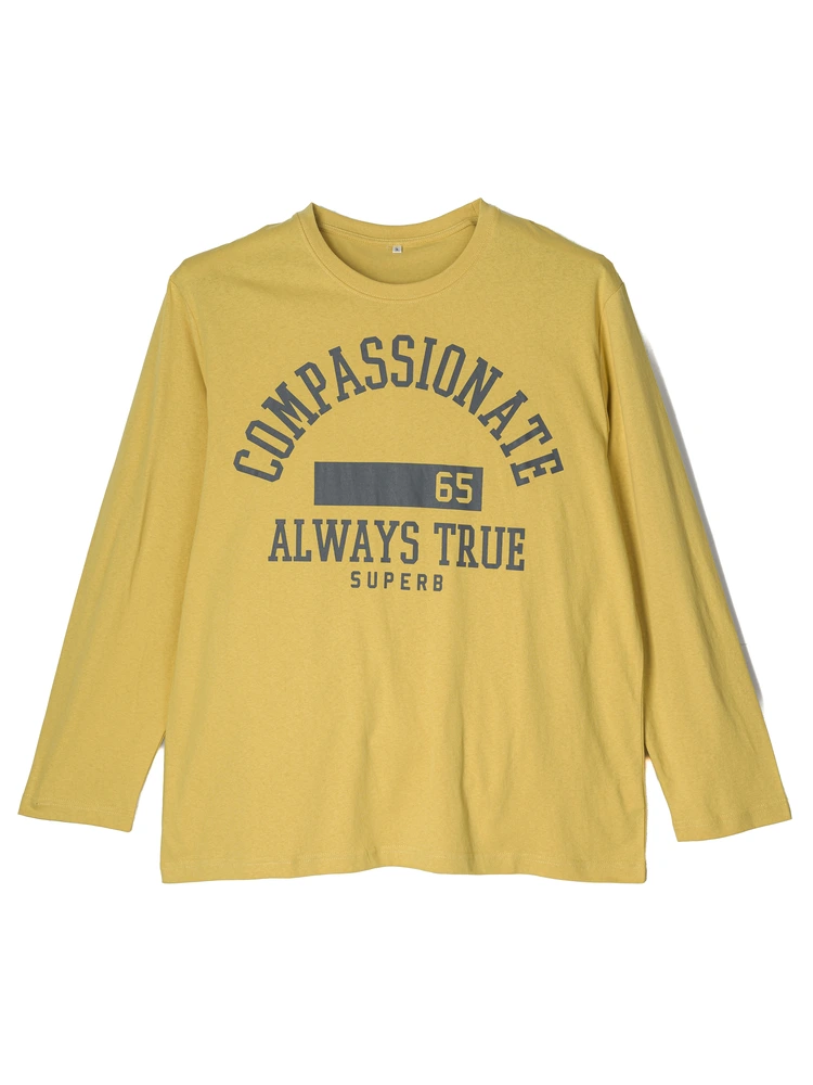 長袖プリントTシャツ