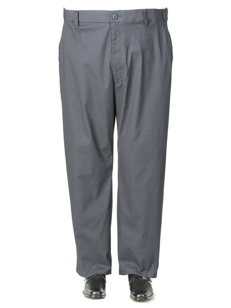 【ルコックゴルフ】トライアングル柄フルレングスパンツ大きいサイズ