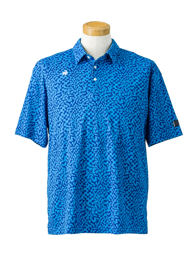 【ルコックゴルフ】ミナモ柄半袖シャツ