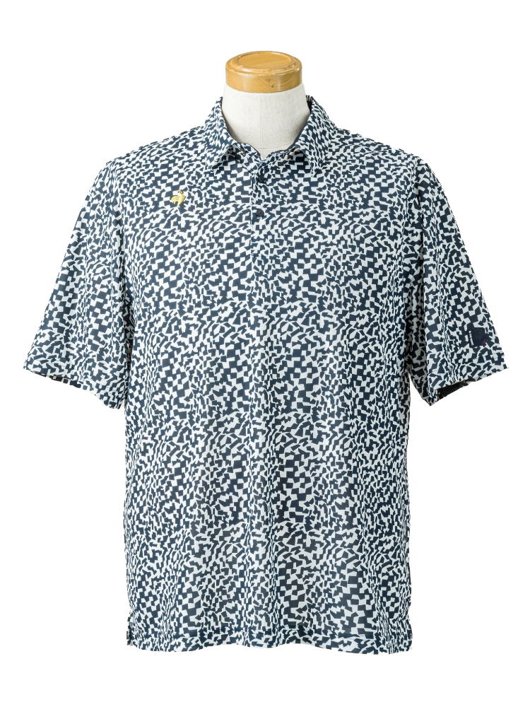 【ルコックゴルフ】ミナモ柄半袖シャツ