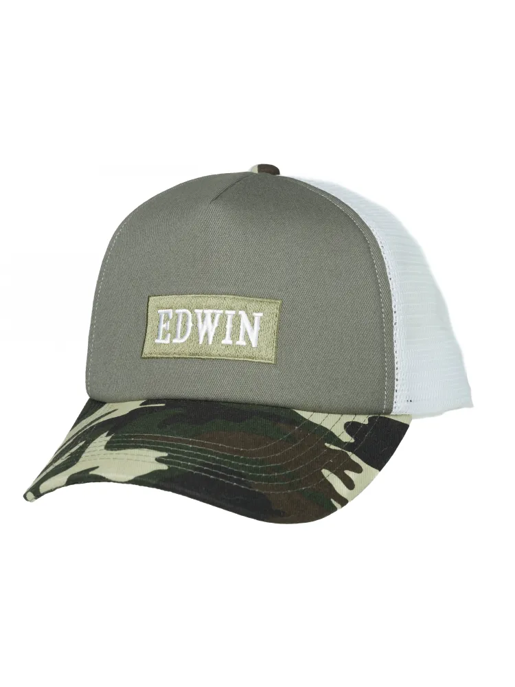 【EDWIN(エドウィン)】カモ柄コットンツイルメッシュCAP