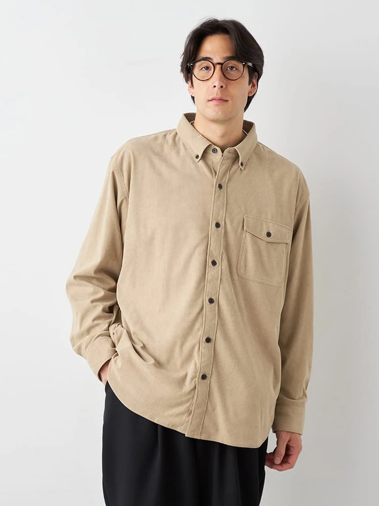 【TSC】ストレッチコーデュロイシャツ大きいサイズ