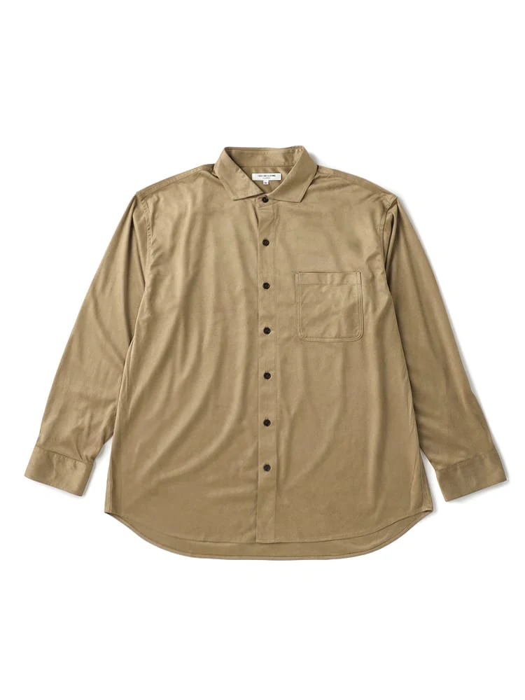 【TSC】合皮ストレッチシャツ大きいサイズ