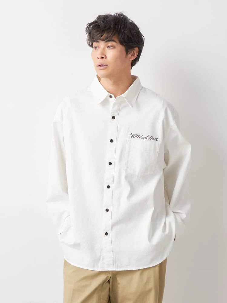 【WILDER&WEST】アメリカンビンテージ刺繍シャツ