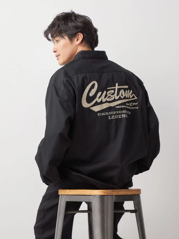 【WILDER&WEST】アメリカンビンテージ刺繍シャツ