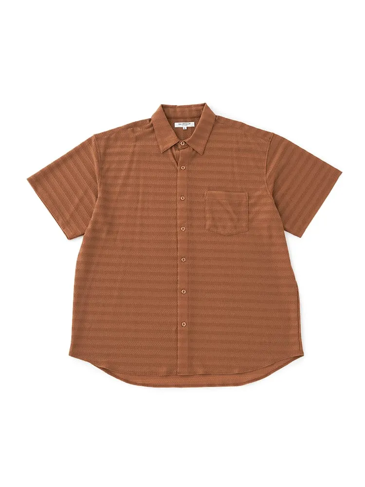 【TSC】ストレッチファイバージャガードニットシャツ